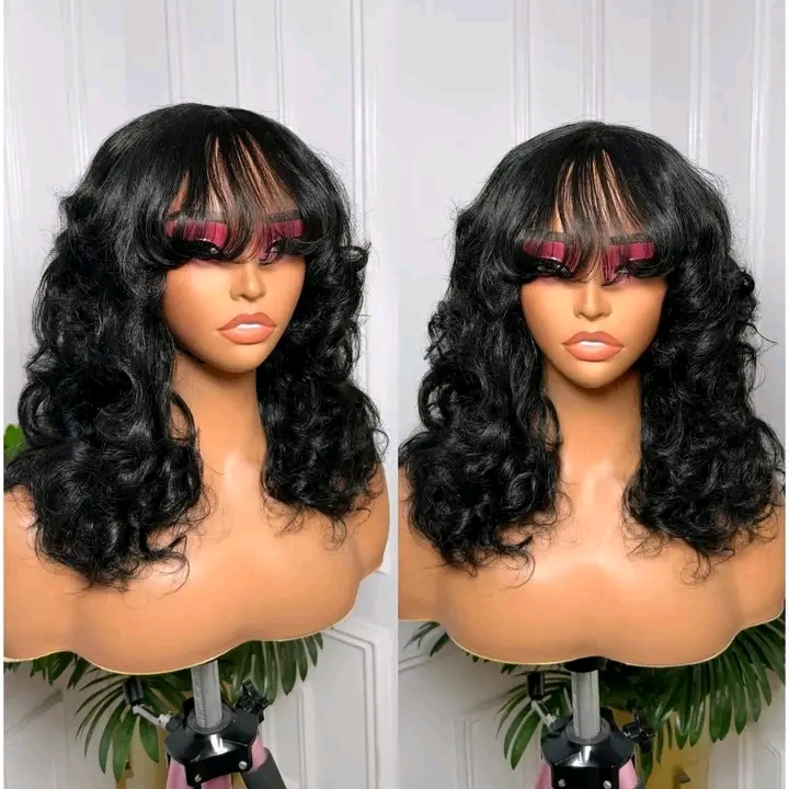 fringe loose bounce wig