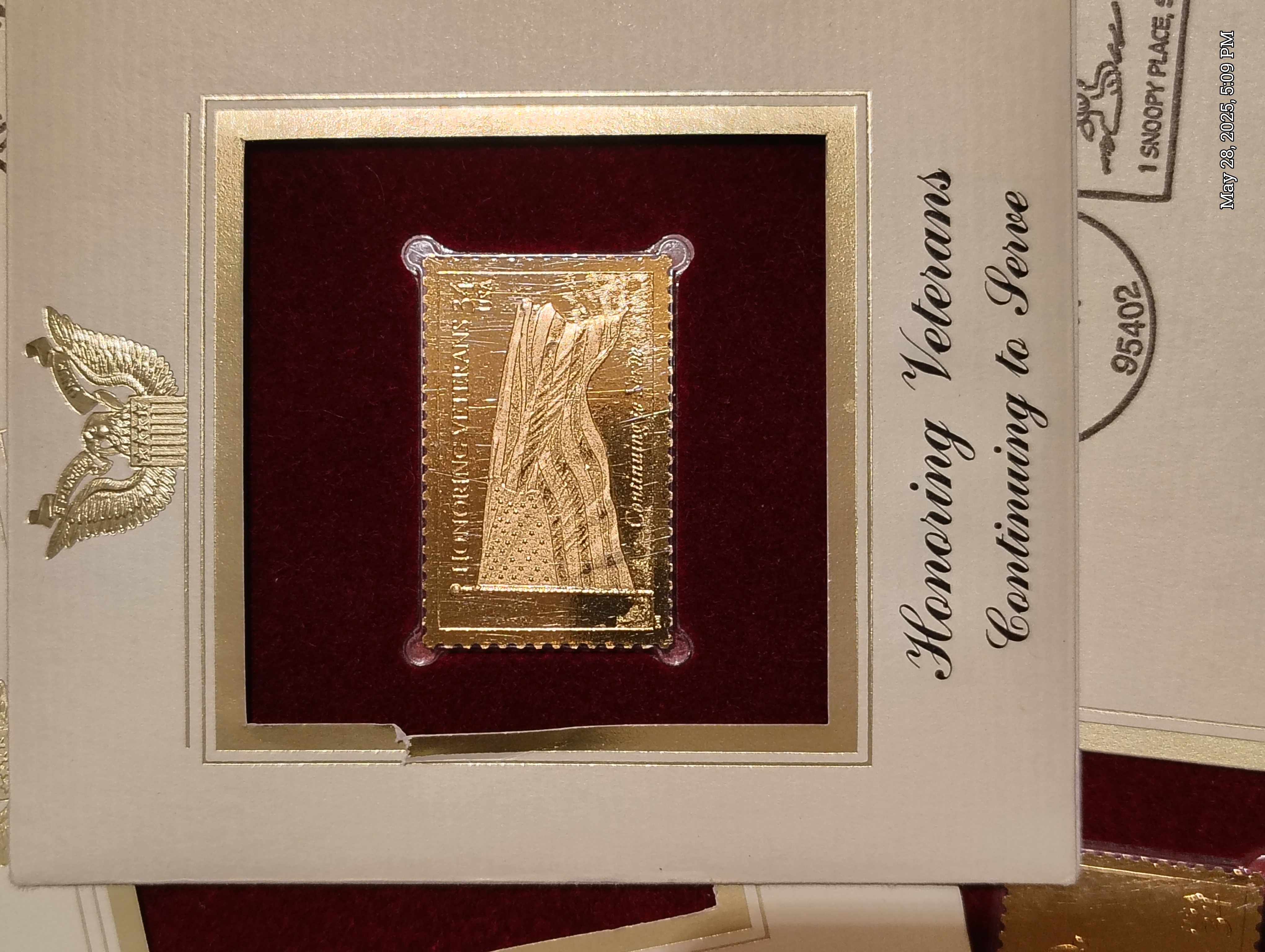 gold foil stamp