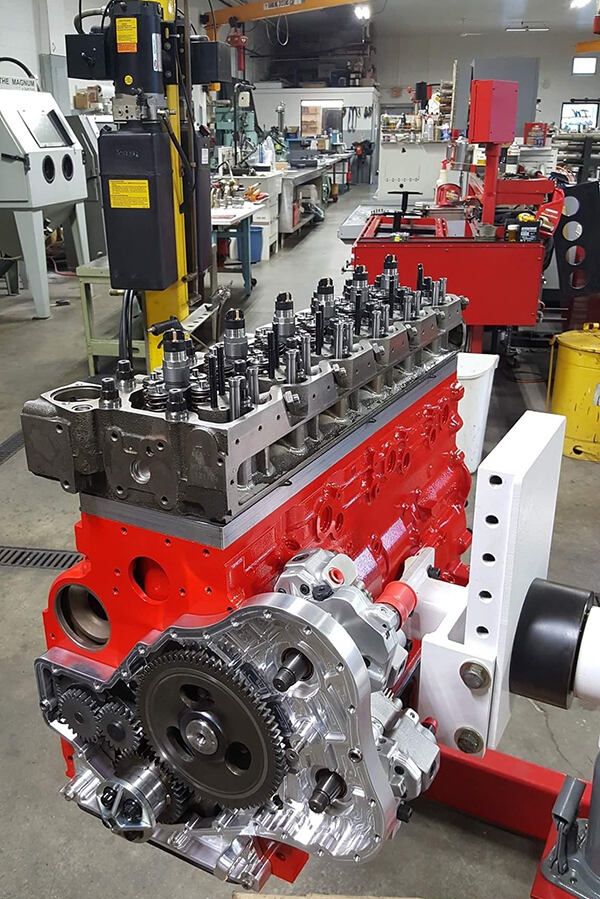 Compound turbo 6.4L Cummins engine builder magazine