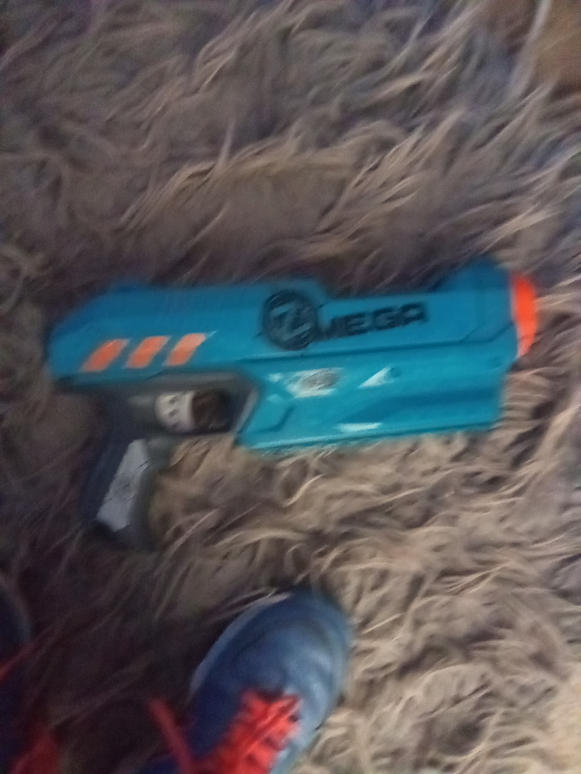 nerf gun no bullets included colour: blue