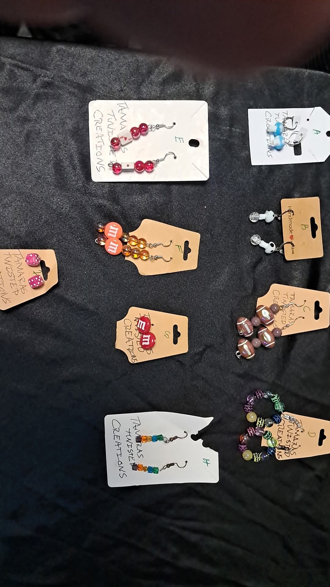 Tamara's Twisted Creations earrings