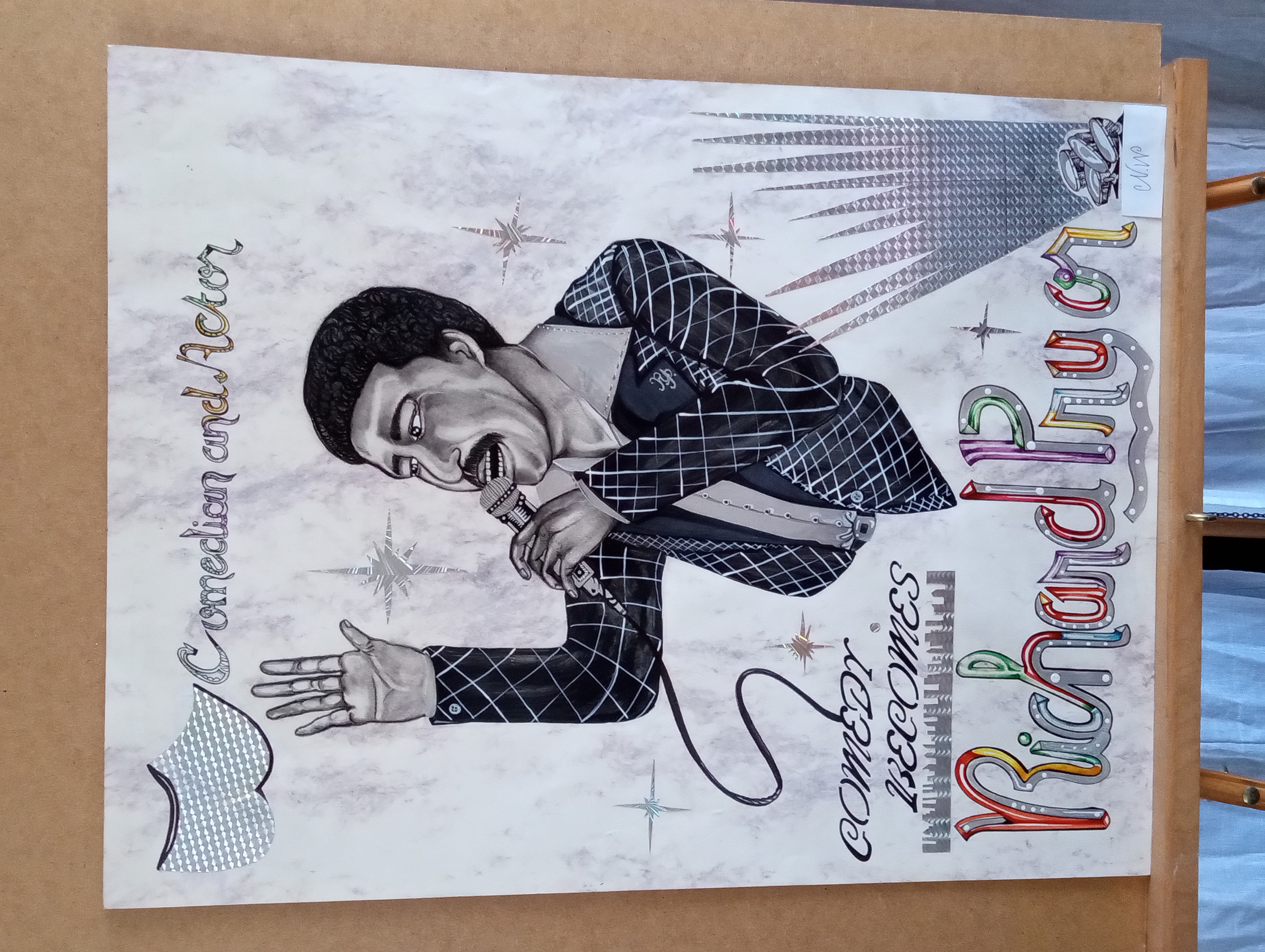 Richard Pryor original artwork,for Sale.